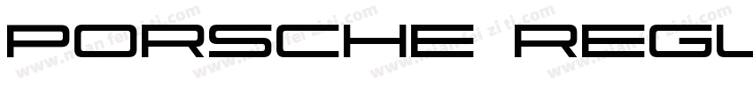 porsche regular字体转换